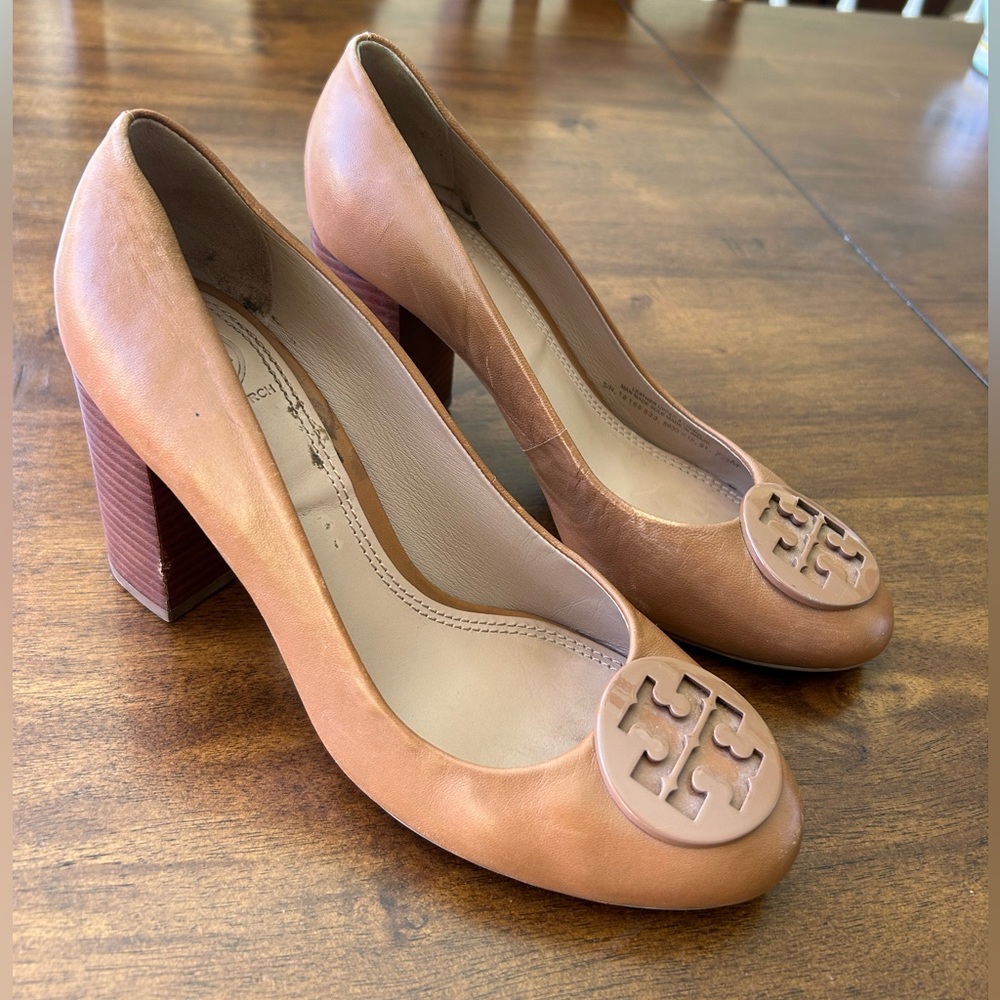 Tory Burch Women’s Janey Tan Leather Pump 7.5